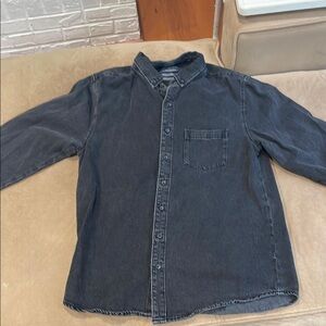 Dark Gray Button-Up Shirt